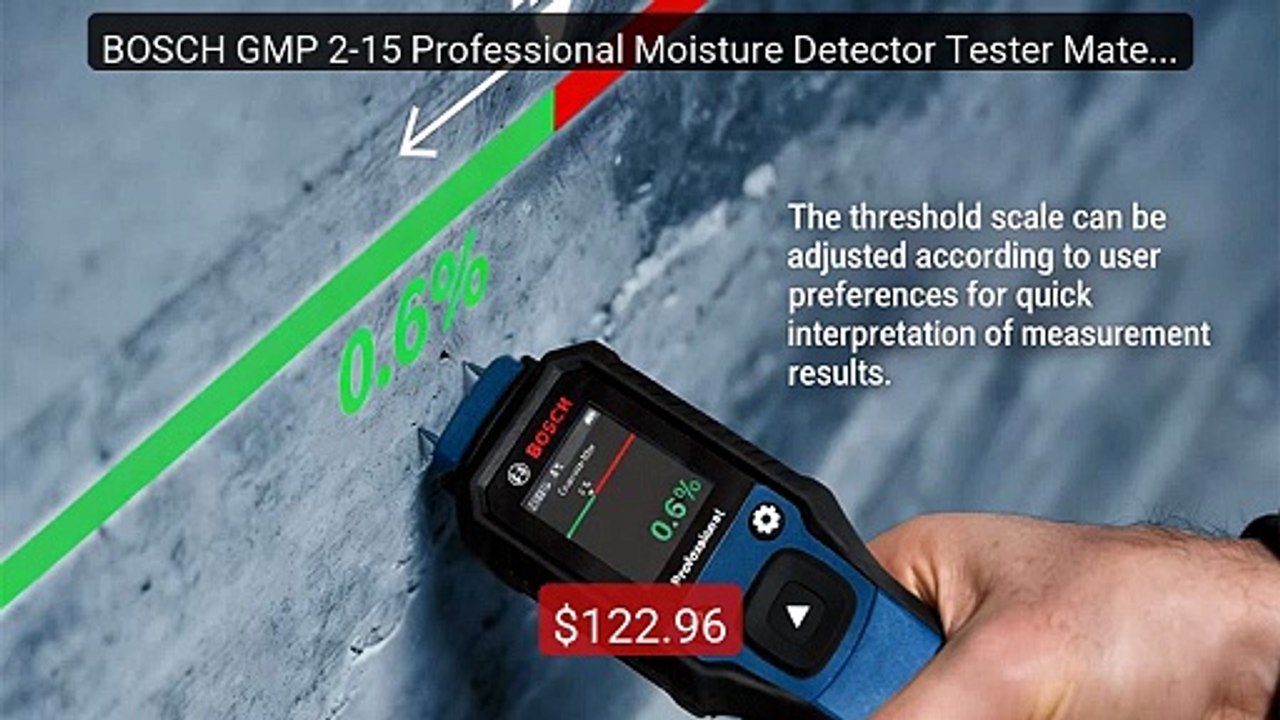 BOSCH GMP 2-15 Professional Moisture Detector Tester Material... -- Amazing Value 2026 | Must Have!