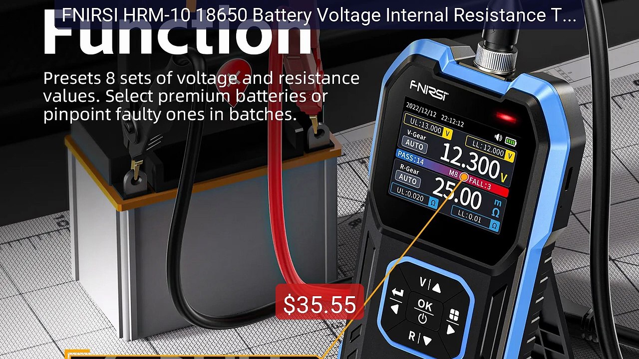 FNIRSI HRM-10 18650 Battery Voltage Internal Resistance Tes... -- Top Pick 2026 | Unbeatable Price!