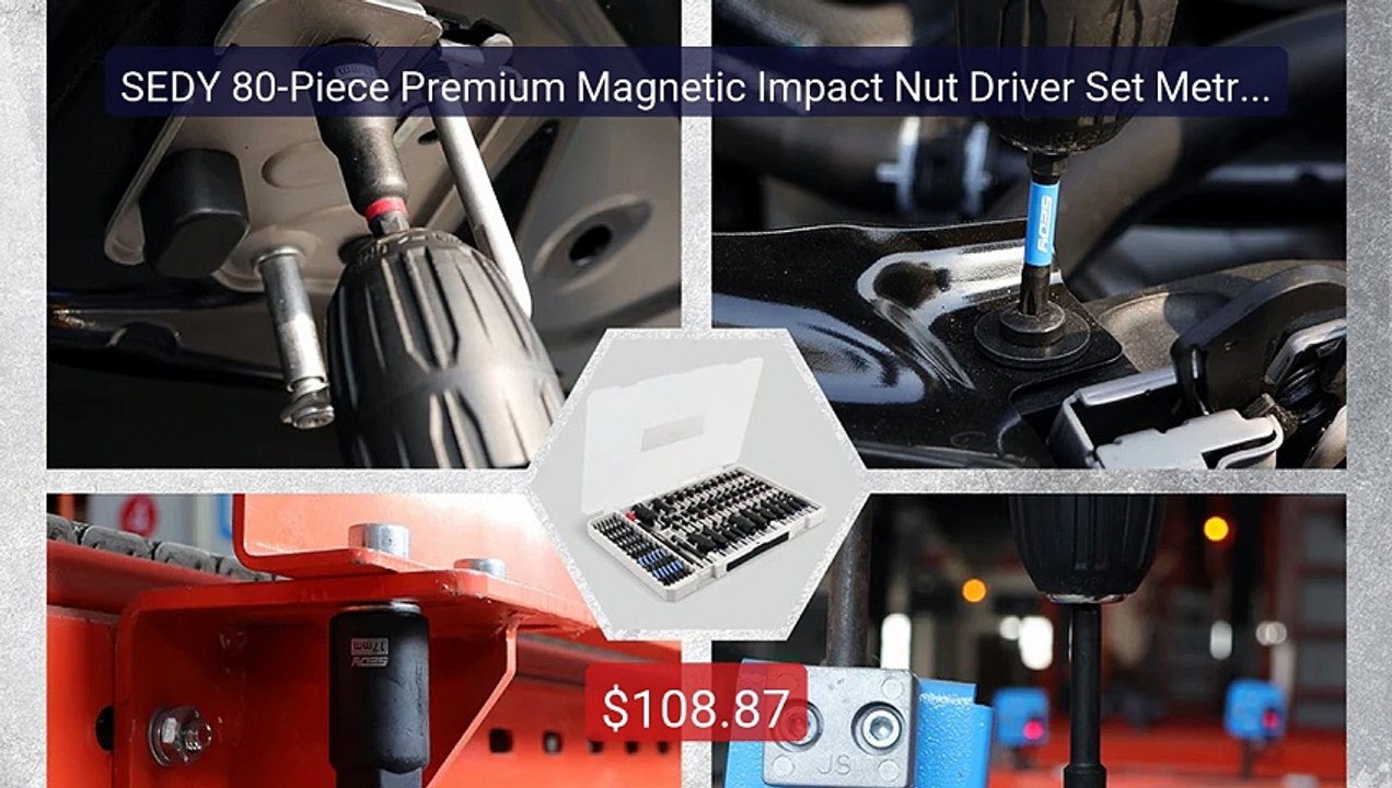 SEDY 80-Piece Premium Magnetic Impact Nut Driver Set Metric... -- Top Pick 2026 | Unbeatable Price!