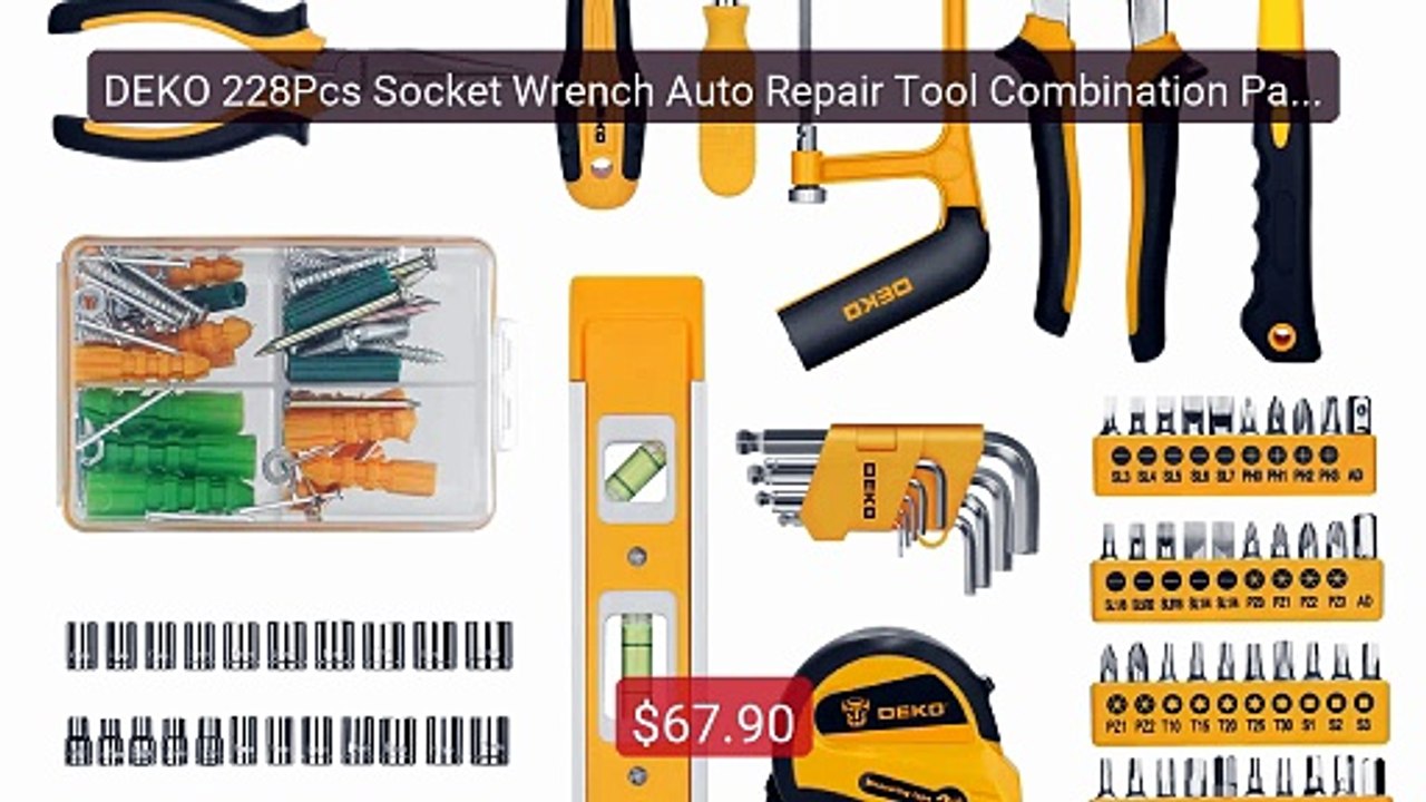 DEKO 228Pcs Socket Wrench Auto Repair Tool Combination Package Mix... -- Best Deal 2026 | Shop Now!