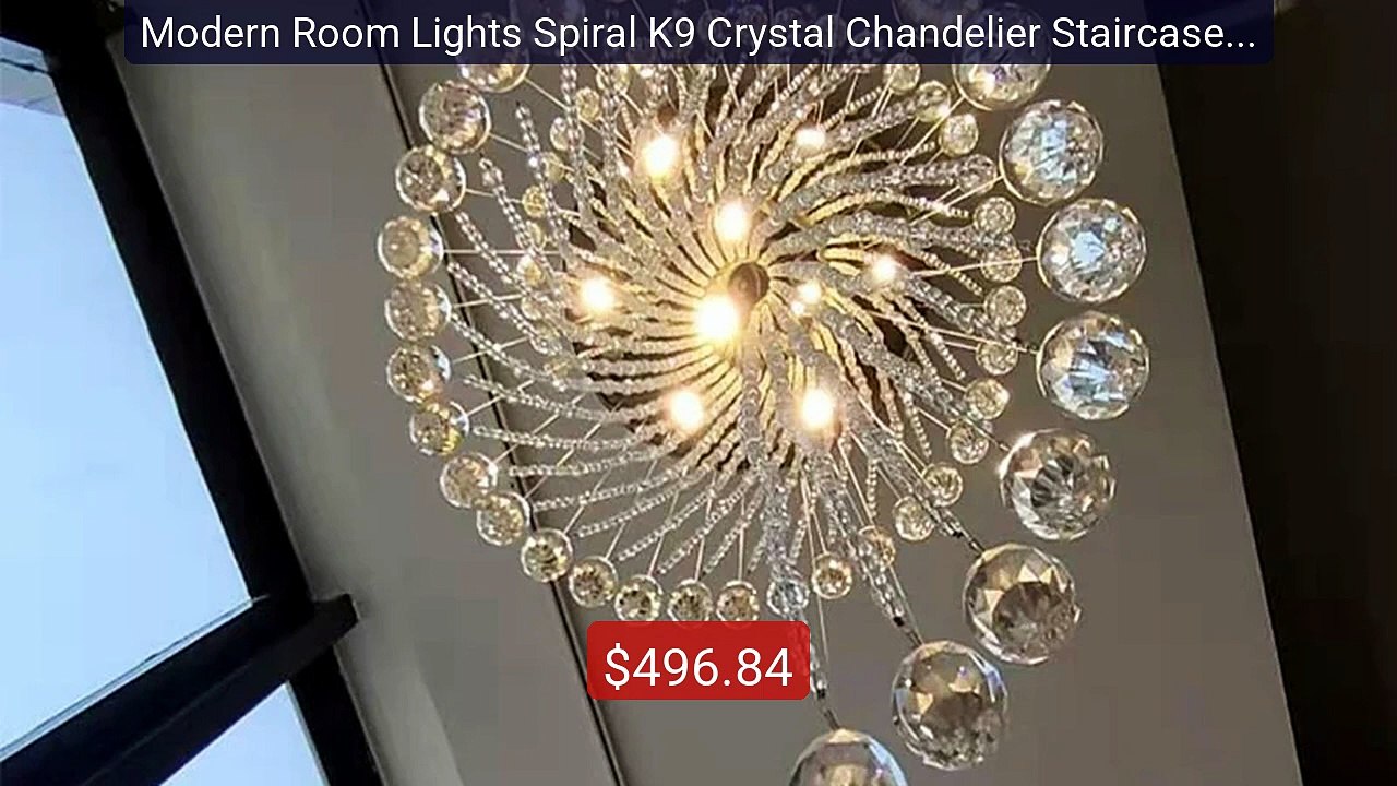 Modern Room Lights Spiral K9 Crystal Chandelier Staircase C... -- Top Pick 2026 | Unbeatable Price!