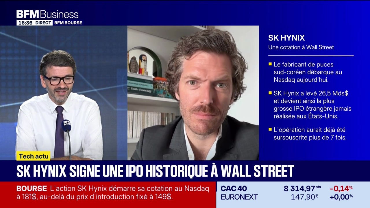 Tech Stocks : K Hynix à Wall Street, la plus grosse introduction étrangère sur le marché US - 10/07
