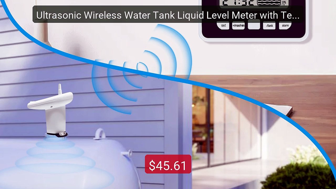Ultrasonic Wireless Water Tank Liquid Level Meter with Temp Se... -- Best Buy 2026 | Great Quality!
