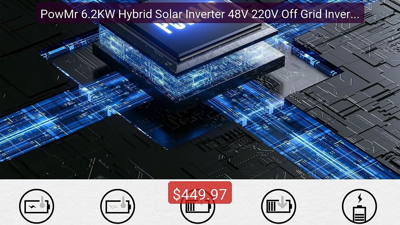 PowMr 6.2KW Hybrid Solar Inverter 48V 220V Off Grid Inverter w... -- Best Buy 2026 | Great Quality!