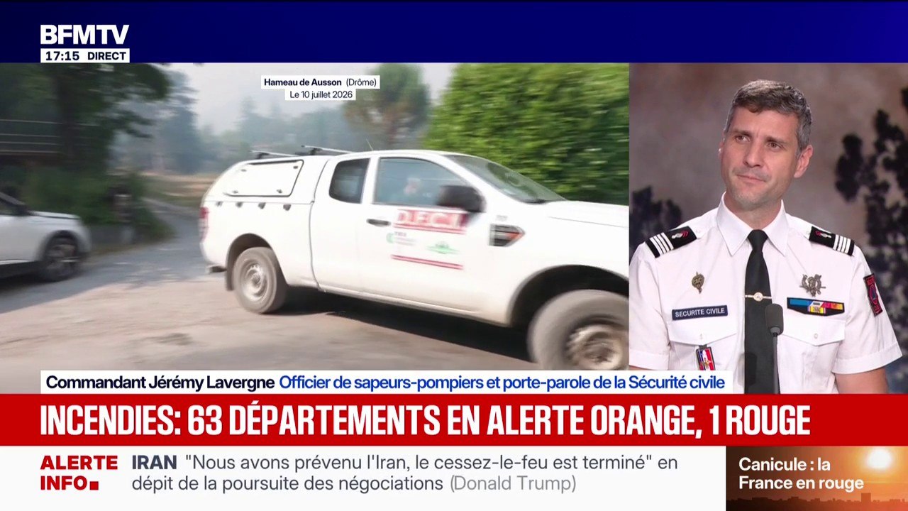 Incendies: "On est dans une saison d'incendies plus importante que les années précédentes", affirme Jérémy Lavergne, porte-parole de la Sécurité civile