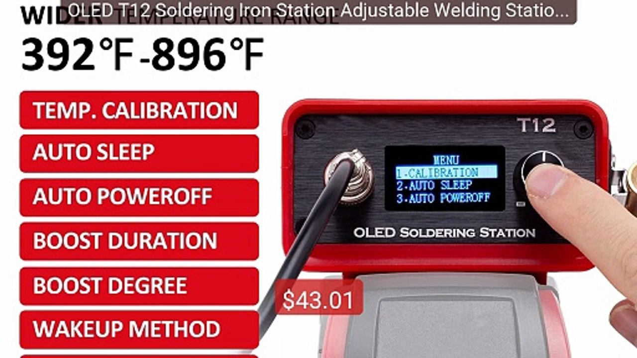 OLED T12 Soldering Iron Station Adjustable Welding Station ... -- Top Pick 2026 | Unbeatable Price!