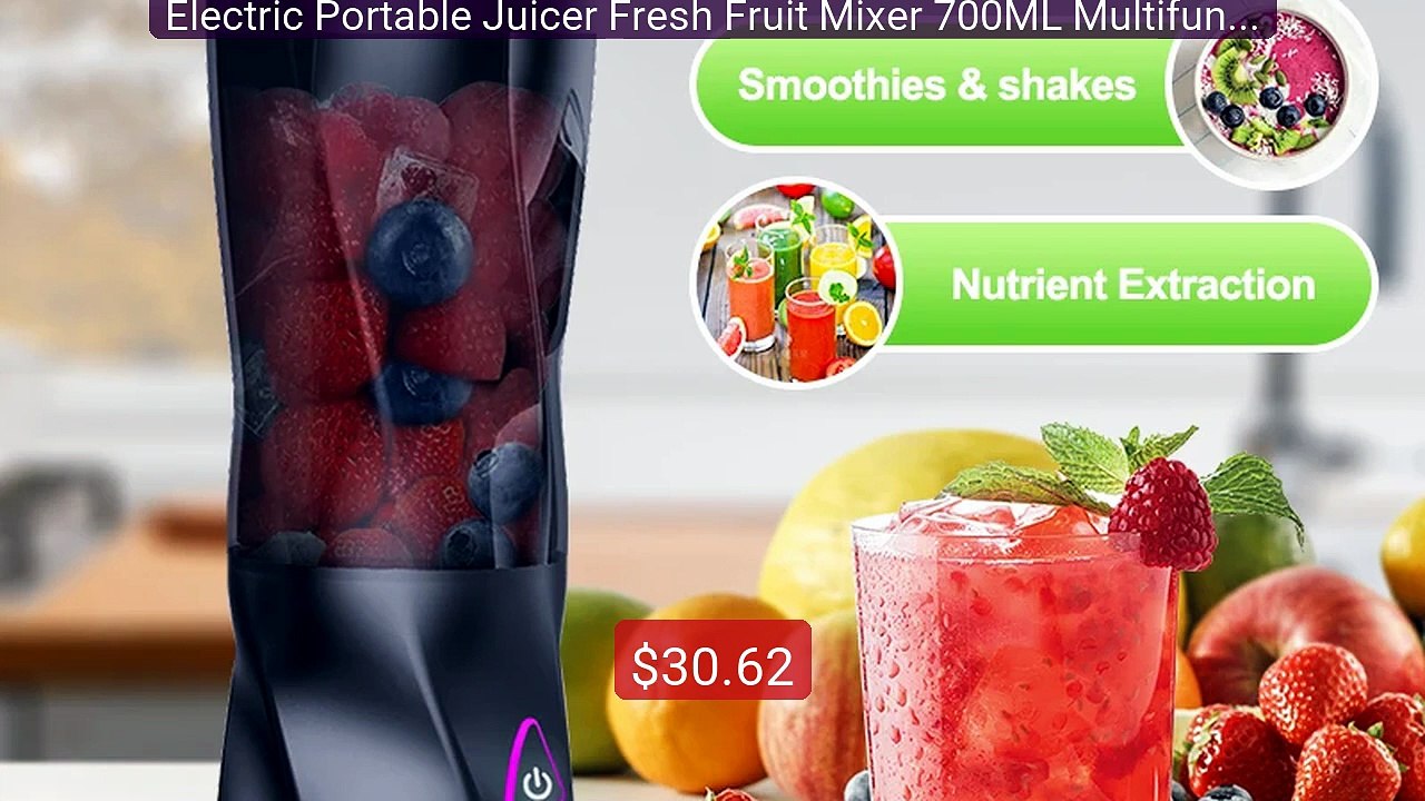 Electric Portable Juicer Fresh Fruit Mixer 700ML Multifunct... -- Top Pick 2026 | Unbeatable Price!