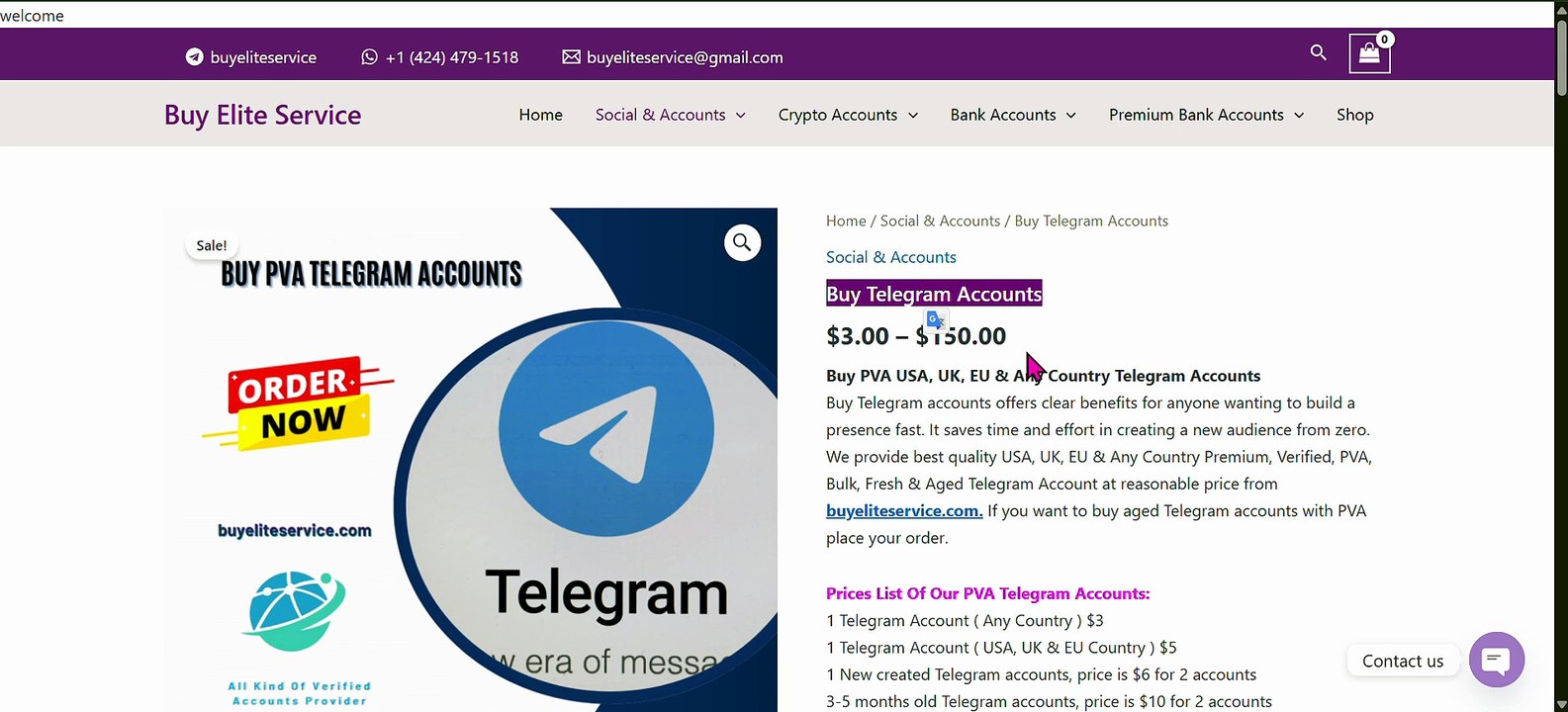 33 Best Sites for Buying Telegram Accounts
