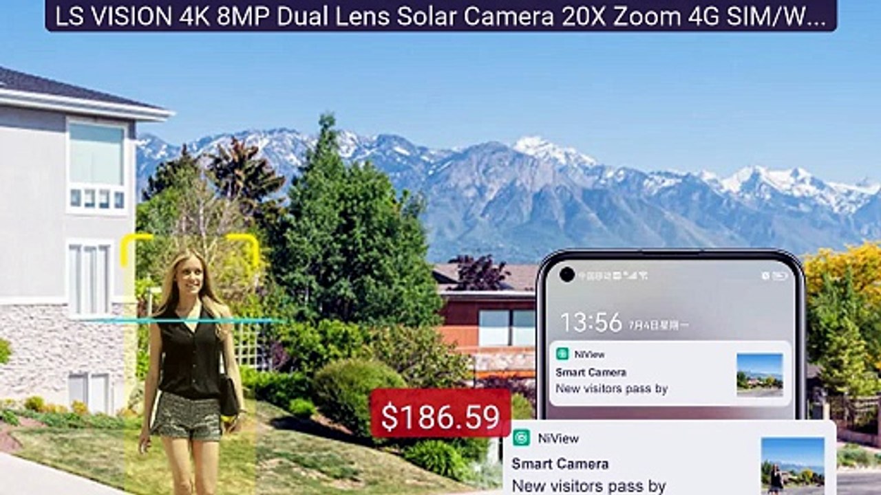 LS VISION 4K 8MP Dual Lens Solar Camera 20X Zoom 4G SIM/WIFI S... -- Best Buy 2026 | Great Quality!