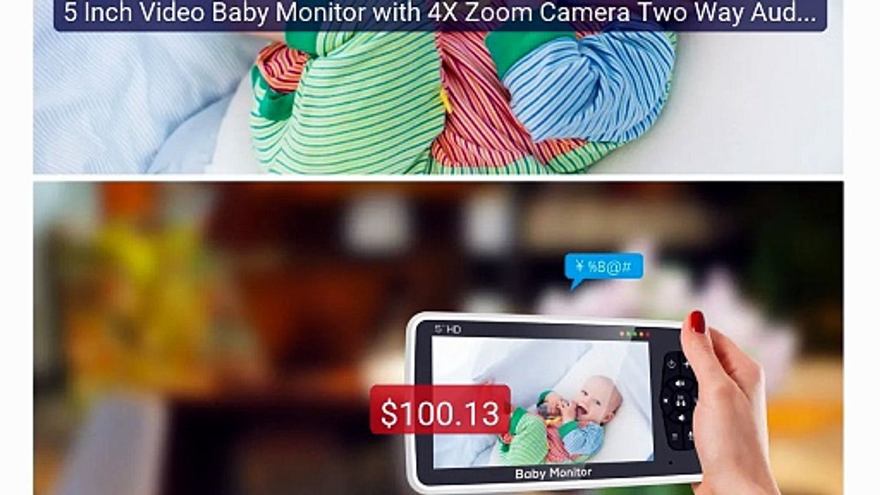 5 Inch Video Baby Monitor with 4X Zoom Camera Two Way Audio Battery... -- Top Rated 2026 | Buy Now!