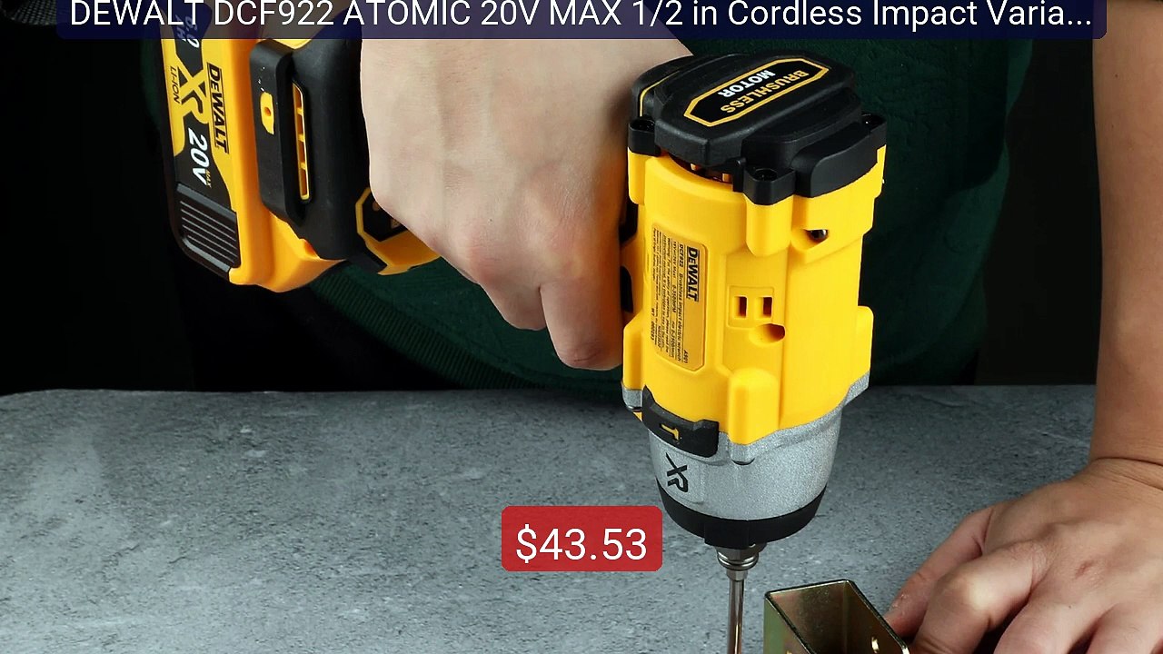 DEWALT DCF922 ATOMIC 20V MAX 1/2 in Cordless Impact Variable -... -- Hot Deal 2026 | Limited Offer!