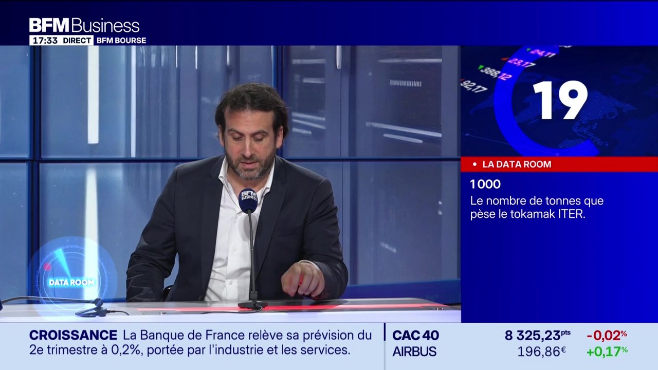 La Data Room : 1 000 = le nombre de tonnes que pèse le tokamak ITER, dont la dernière pièce de cet aimant géant a été posée cette semaine - 10/07