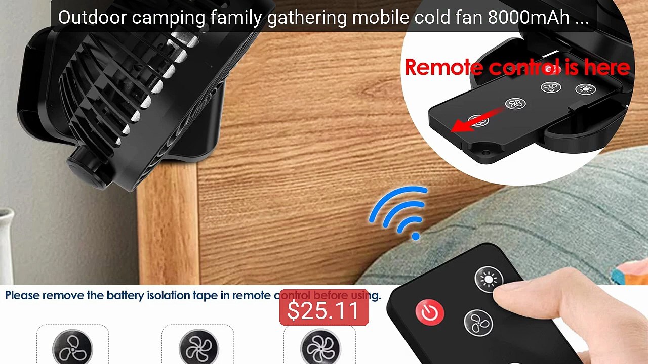 Outdoor camping family gathering mobile cold fan 8000mAh Porta... -- Hot Deal 2026 | Limited Offer!