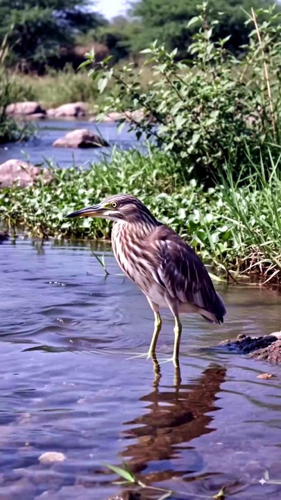 Indian pond heron of India real documentry video