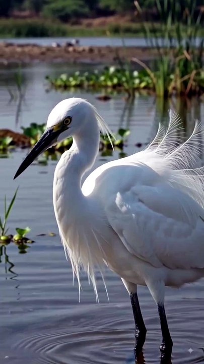 Little egret of India real documentry video
