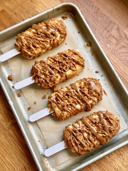 Et si tu faisais tes propres Bâtonnets Glacés au Spéculoos | Recette Facile Esquimaux façon Magnum
