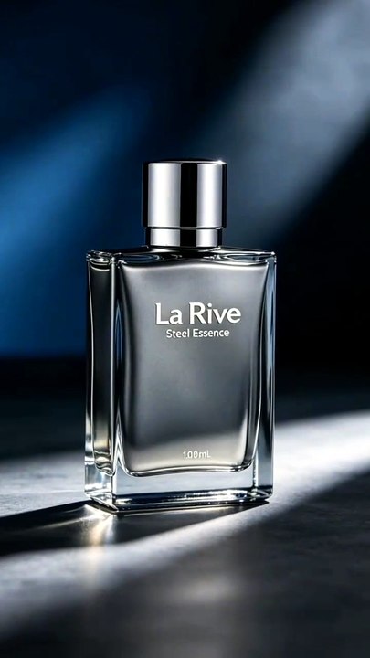 La Rive Steel Essence Eau de Toilette Masculino 100ml Fragrância Amadeirada Cítrica Similar Silver Scent Notas Laranja Lavanda Vetiver Teca Conquistador