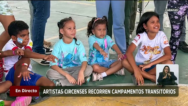 Caracas | Voluntarios llevan actividades recreativas a niñas y niños en los campamentos transitorios