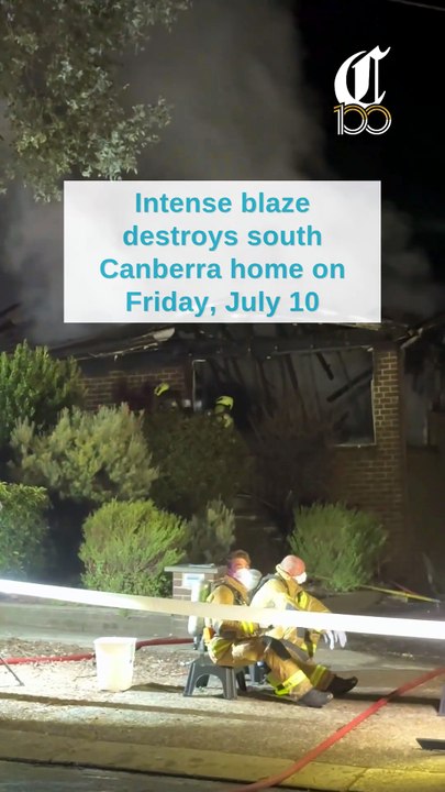 Intense blaze destroys home in Yarralumla