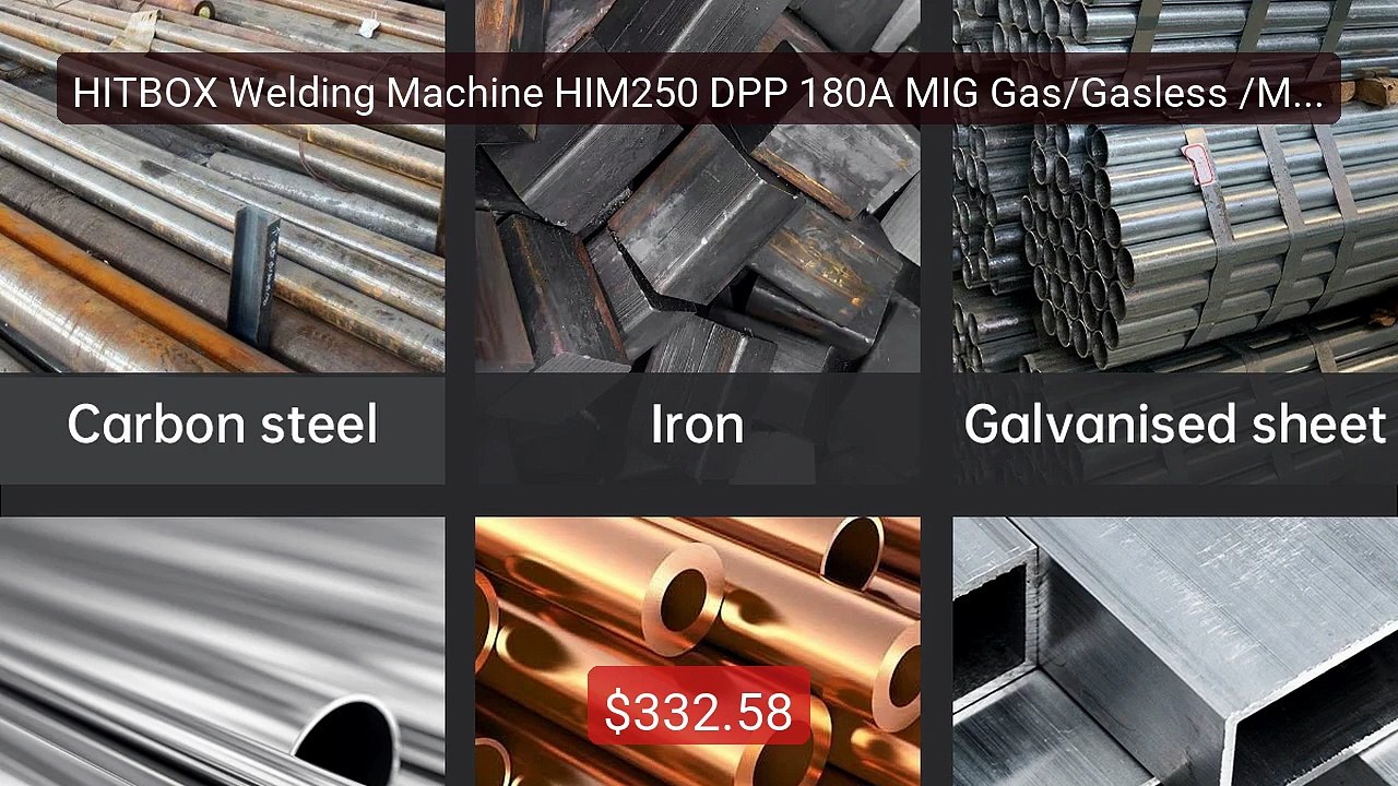 HITBOX Welding Machine HIM250 DPP 180A MIG Gas/Gasless /MMA... -- Top Pick 2026 | Unbeatable Price!