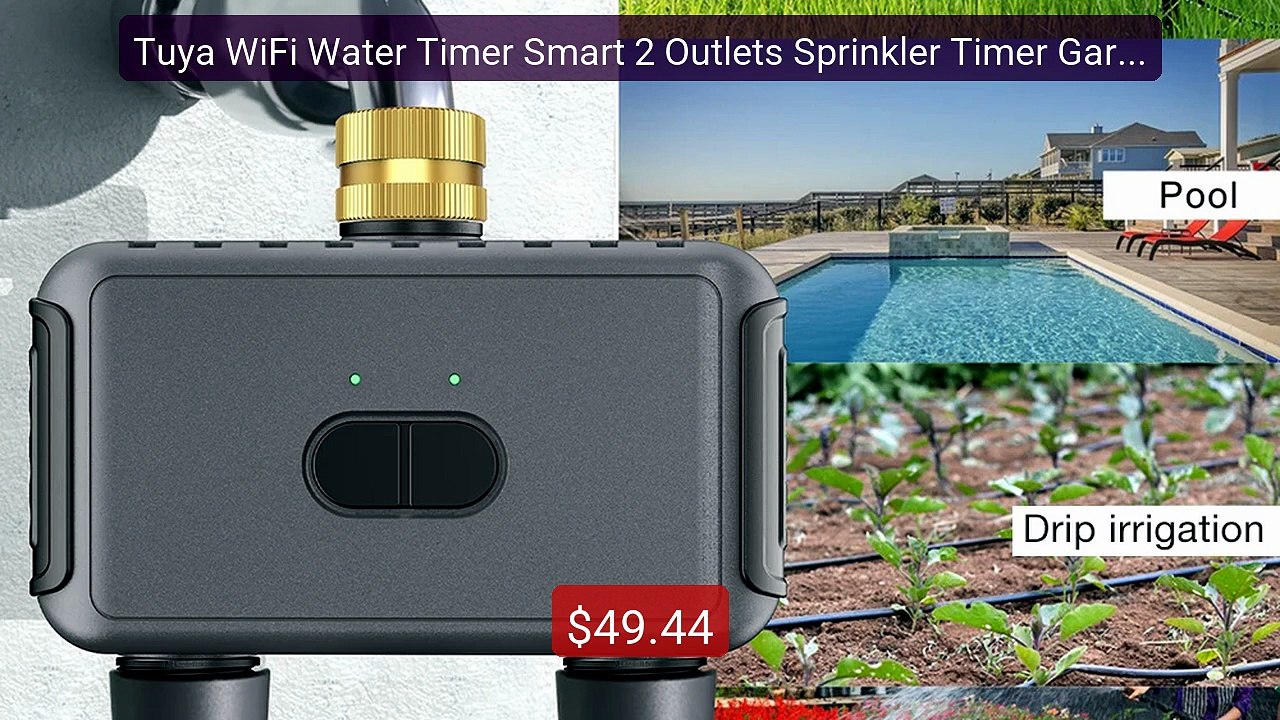 Tuya WiFi Water Timer Smart 2 Outlets Sprinkler Timer Garden W... -- Hot Deal 2026 | Limited Offer!