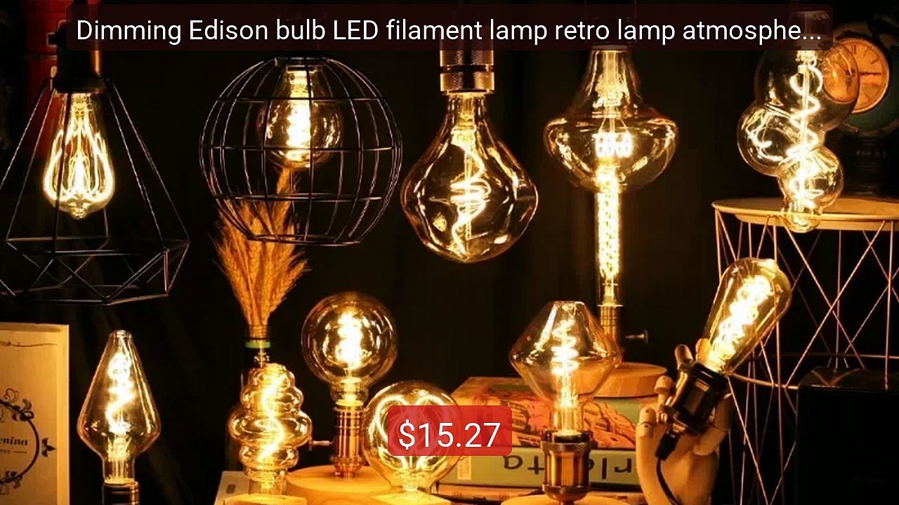 Dimming Edison bulb LED filament lamp retro lamp atmosphere... -- Top Pick 2026 | Unbeatable Price!