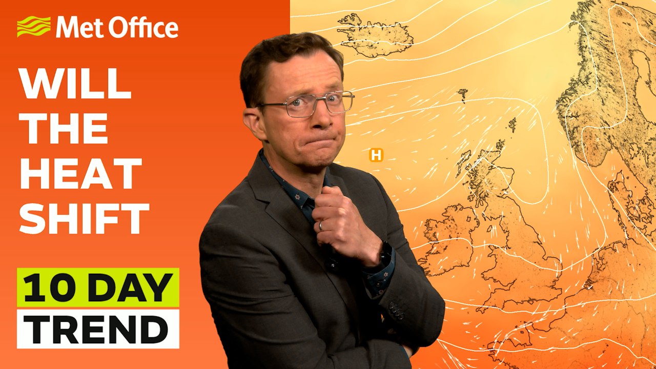10 Day Trend 08/07/2026 – How long will the heat last? – Met Office weather forecast