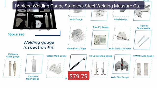 16 piece Welding Gauge Stainless Steel Welding Measure Gaug... Top Pick 2026 | Unbeatable Price!