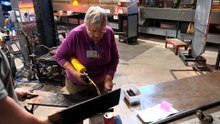 First Nations artist combining centuries-old glassblowing technique with millennia-old traditional weaving practice