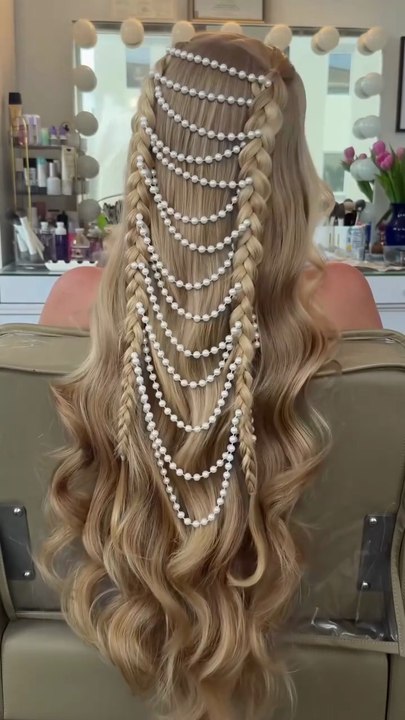 Pearls Hairstyle tutorial