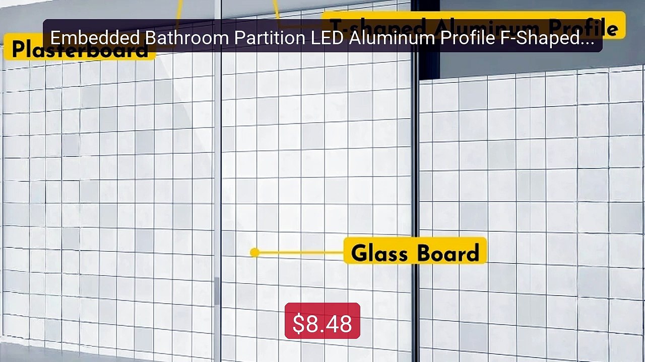 Embedded Bathroom Partition LED Aluminum Profile F-Shaped S... -- Top Pick 2026 | Unbeatable Price!
