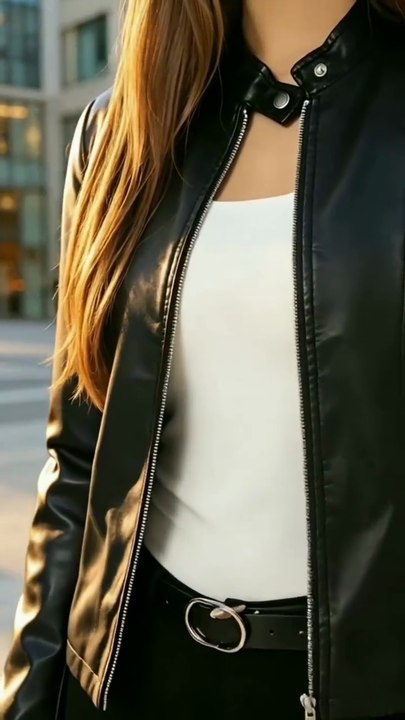 Jaqueta Casual Feminina Lovito Preta Elegante e Estilosa Inverno 2026 Look Sofisticado Versátil do Trabalho ao Passeio Atitude para o Frio