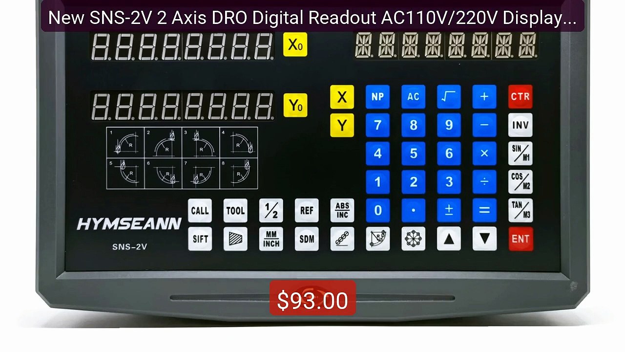 New SNS-2V 2 Axis DRO Digital Readout AC110V/220V Display and 2 Pi... -- Best Deal 2026 | Shop Now!