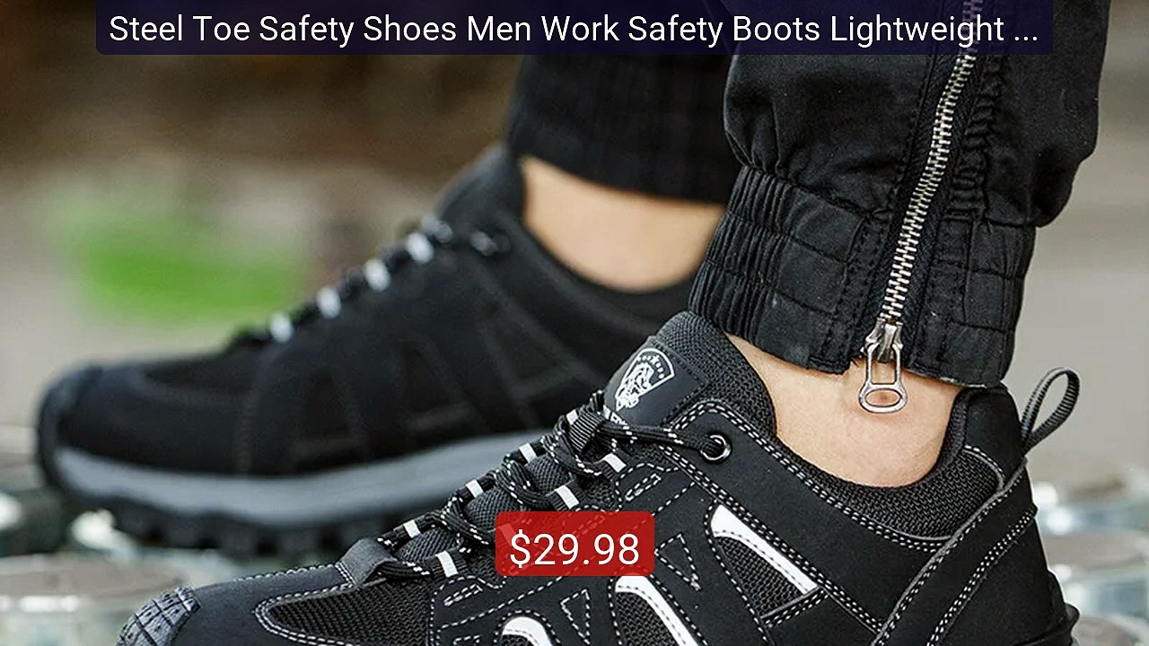 Steel Toe Safety Shoes Men Work Safety Boots Lightweight Breat... -- Hot Deal 2026 | Limited Offer!