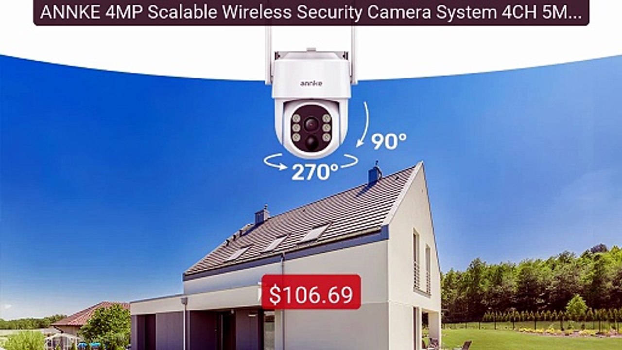 ANNKE 4MP Scalable Wireless Security Camera System 4CH 5MP Wir... -- Hot Deal 2026 | Limited Offer!