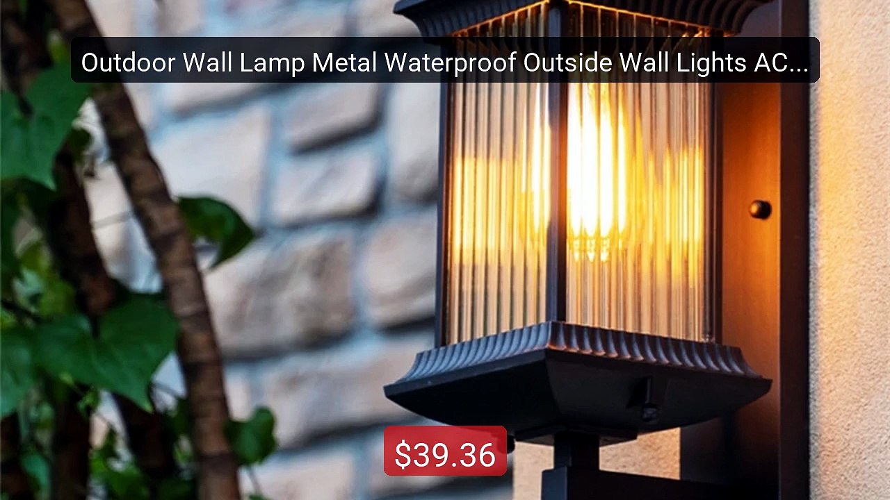 Outdoor Wall Lamp Metal Waterproof Outside Wall Lights AC90... -- Top Pick 2026 | Unbeatable Price!