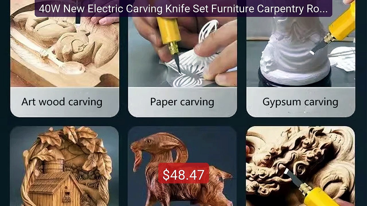 40W New Electric Carving Knife Set Furniture Carpentry Root C... -- Amazing Value 2026 | Must Have!
