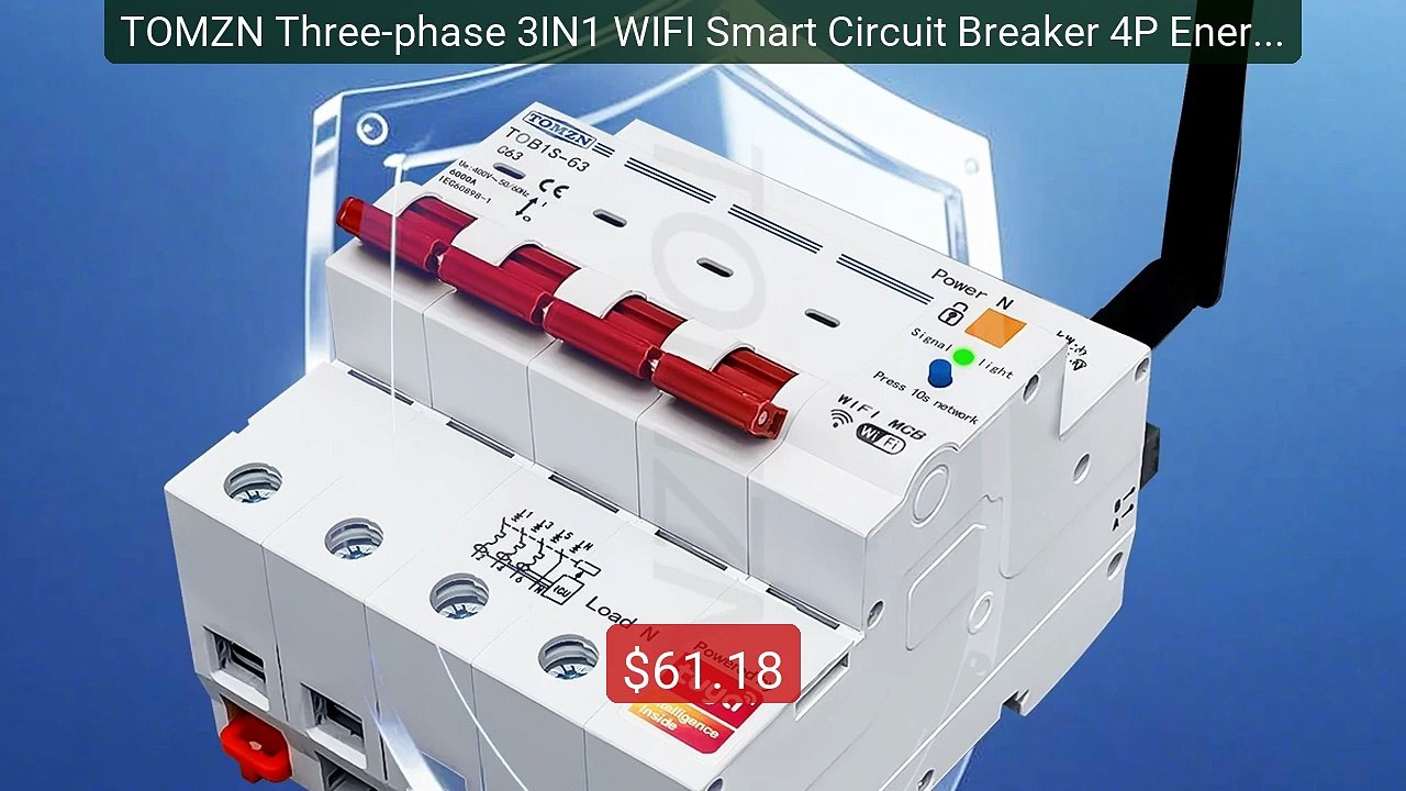 TOMZN Three-phase 3IN1 WIFI Smart Circuit Breaker 4P Energy... -- Top Pick 2026 | Unbeatable Price!