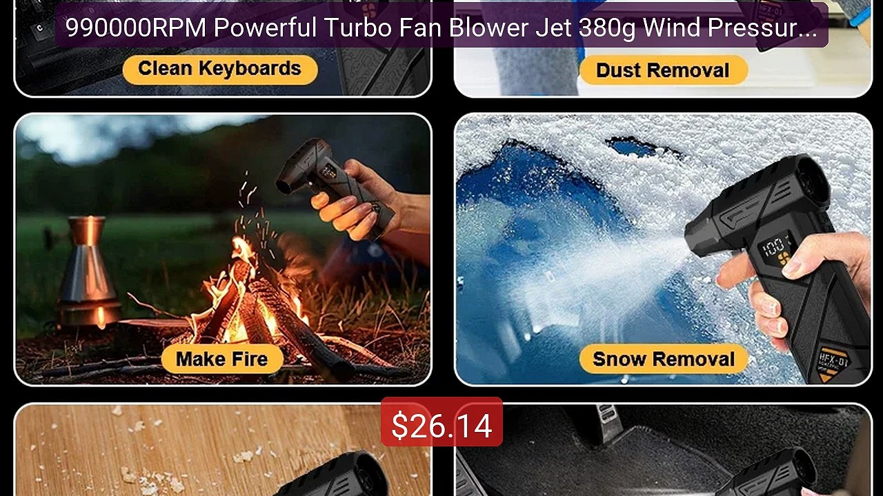 990000RPM Powerful Turbo Fan Blower Jet 380g Wind Pressure Air Blow... -- Top Rated 2026 | Buy Now!