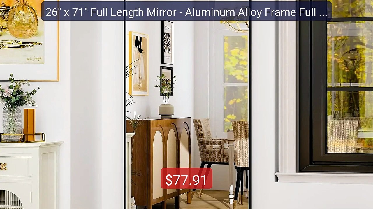 26" x 71" Full Length Mirror - Aluminum Alloy Frame Full Body... -- Amazing Value 2026 | Must Have!