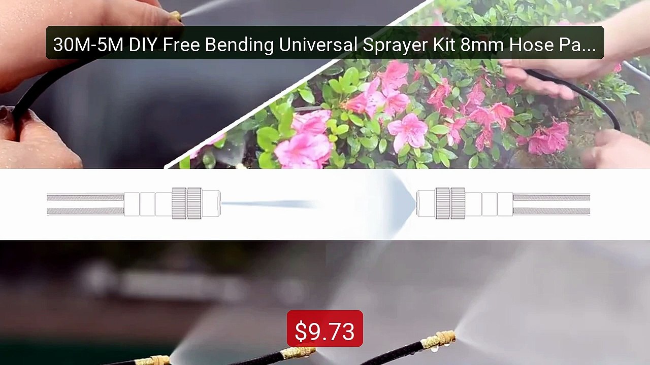 30M-5M DIY Free Bending Universal Sprayer Kit 8mm Hose Patio Misti... -- Best Deal 2026 | Shop Now!