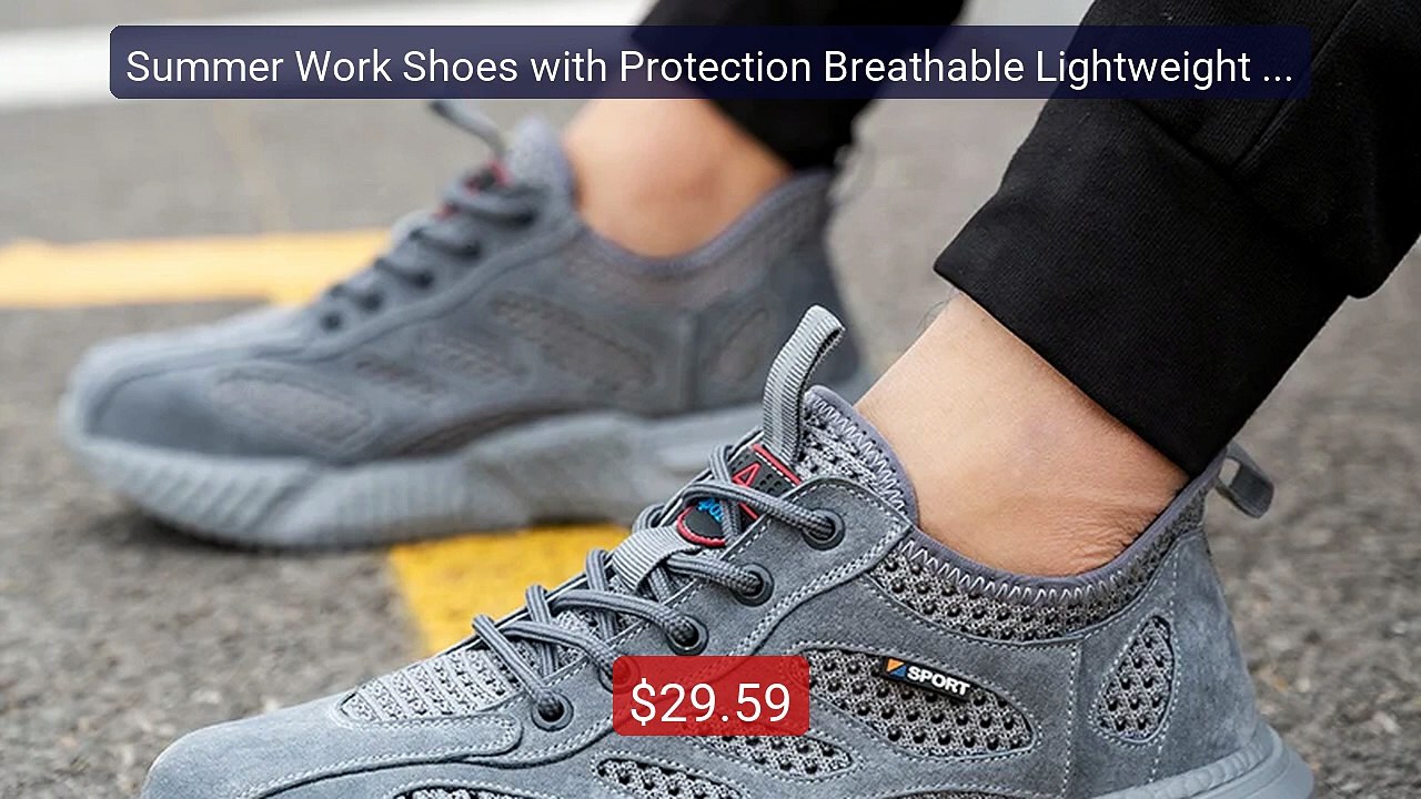 Summer Work Shoes with Protection Breathable Lightweight Safety Sho... -- Top Rated 2026 | Buy Now!