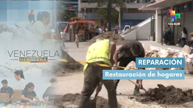 Reparación de edificios afectados por los terremotos en Caracas