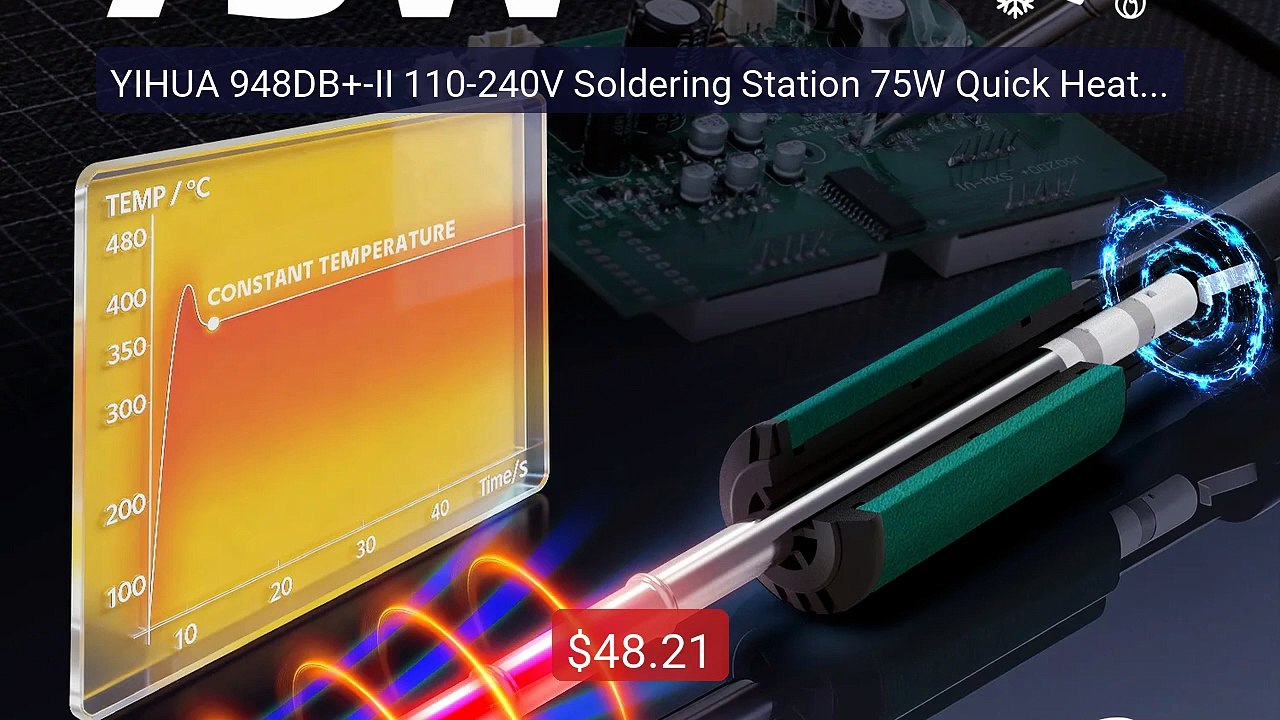 YIHUA 948DB+-II 110-240V Soldering Station 75W Quick Heating w... -- Hot Deal 2026 | Limited Offer!