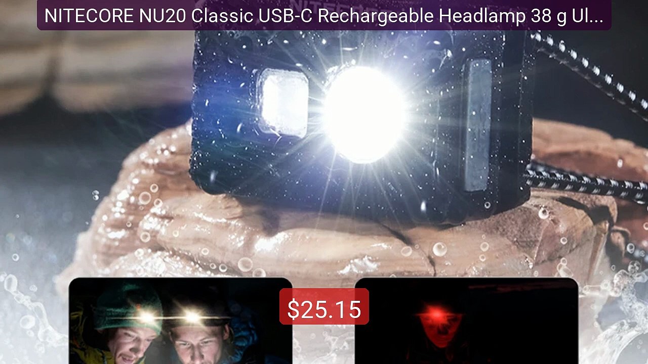 NITECORE NU20 Classic USB-C Rechargeable Headlamp 38 g Ultra L... -- Best Buy 2026 | Great Quality!