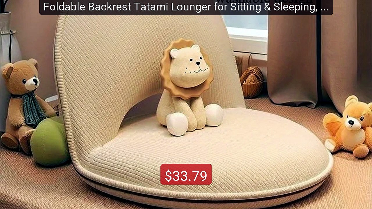 Foldable Backrest Tatami Lounger for Sitting & Sleeping, Sm... -- Top Pick 2026 | Unbeatable Price!