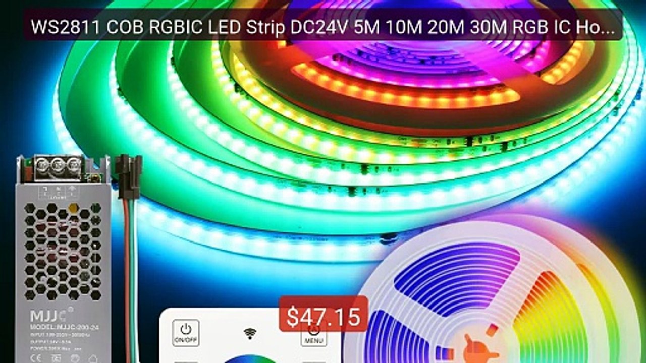 WS2811 COB RGBIC LED Strip DC24V 5M 10M 20M 30M RGB IC Horse R... -- Hot Deal 2026 | Limited Offer!