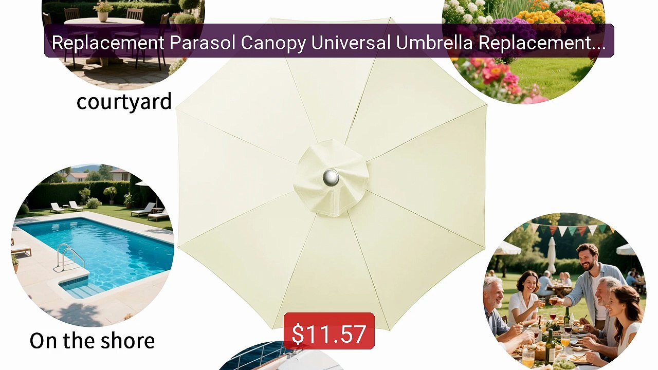 Replacement Parasol Canopy Universal Umbrella Replacement Clo... -- Amazing Value 2026 | Must Have!