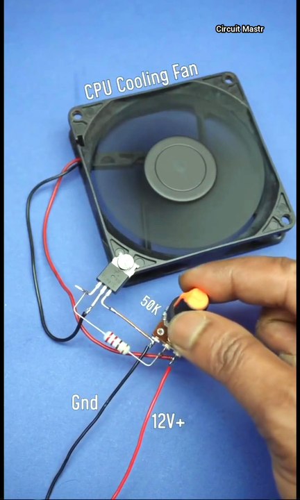 DIY 12V Fan Speed Controller (TIP41) ⚡ #Shorts