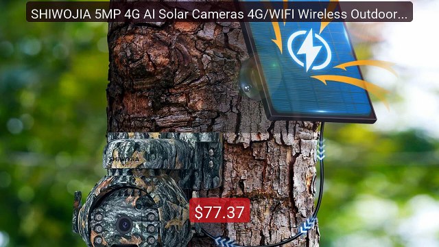 SHIWOJIA 5MP 4G AI Solar Cameras 4G/WIFI Wireless Outdoor 360° View... Top Rated 2026 | Buy Now!